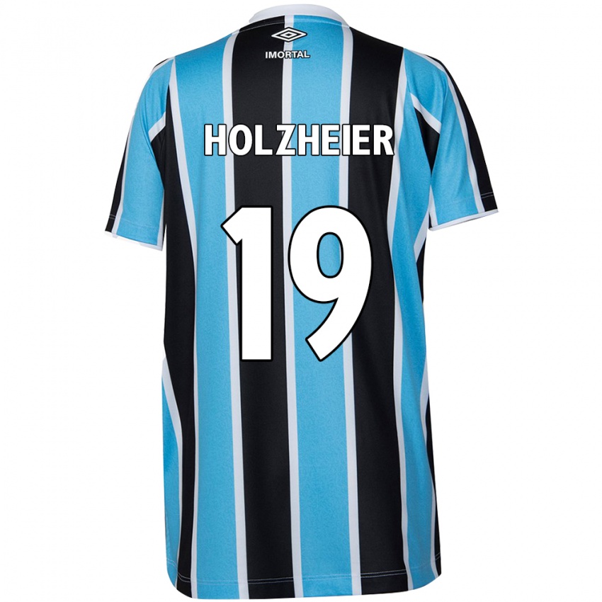 Férfi Agostina Holzheier #19 Kék Fekete Fehér Hazai Jersey 2024/25 Mez Póló Ing