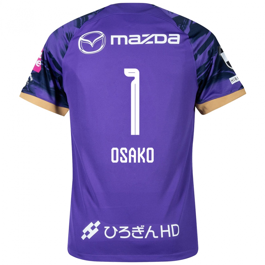 Férfi Keisuke Osako #1 Lila Fehér Hazai Jersey 2024/25 Mez Póló Ing