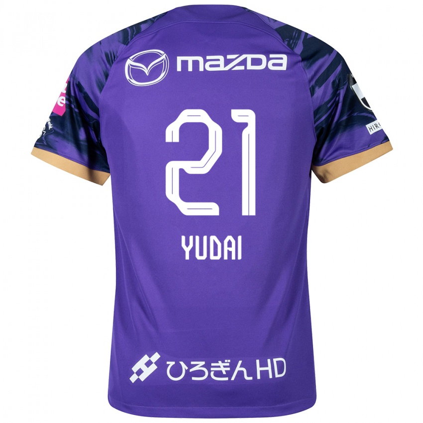 Férfi Yudai Tanaka #21 Lila Fehér Hazai Jersey 2024/25 Mez Póló Ing