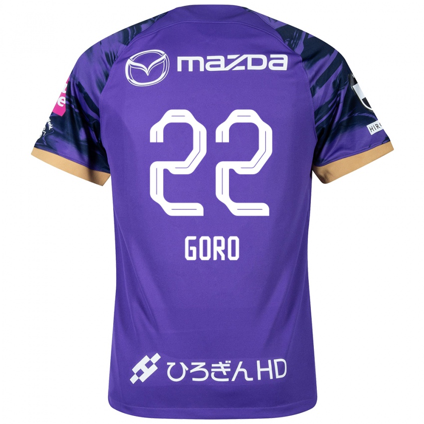 Férfi Goro Kawanami #22 Lila Fehér Hazai Jersey 2024/25 Mez Póló Ing