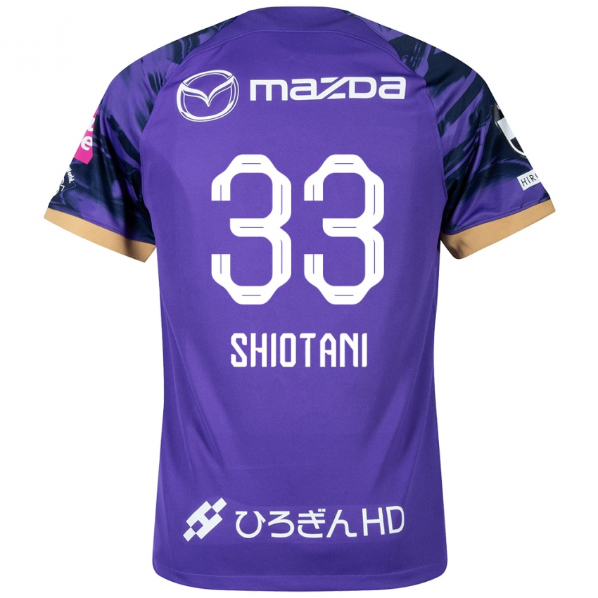 Férfi Tsukasa Shiotani #33 Lila Fehér Hazai Jersey 2024/25 Mez Póló Ing