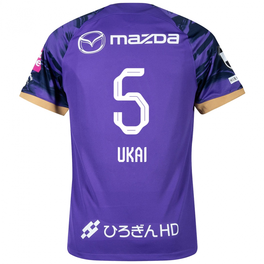 Férfi Hiroto Ukai #5 Lila Fehér Hazai Jersey 2024/25 Mez Póló Ing