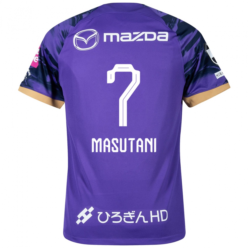 Férfi Ayuki Masutani #7 Lila Fehér Hazai Jersey 2024/25 Mez Póló Ing