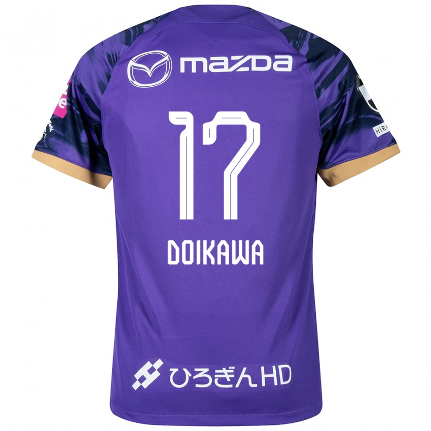 Férfi Haruto Doikawa #17 Lila Fehér Hazai Jersey 2024/25 Mez Póló Ing