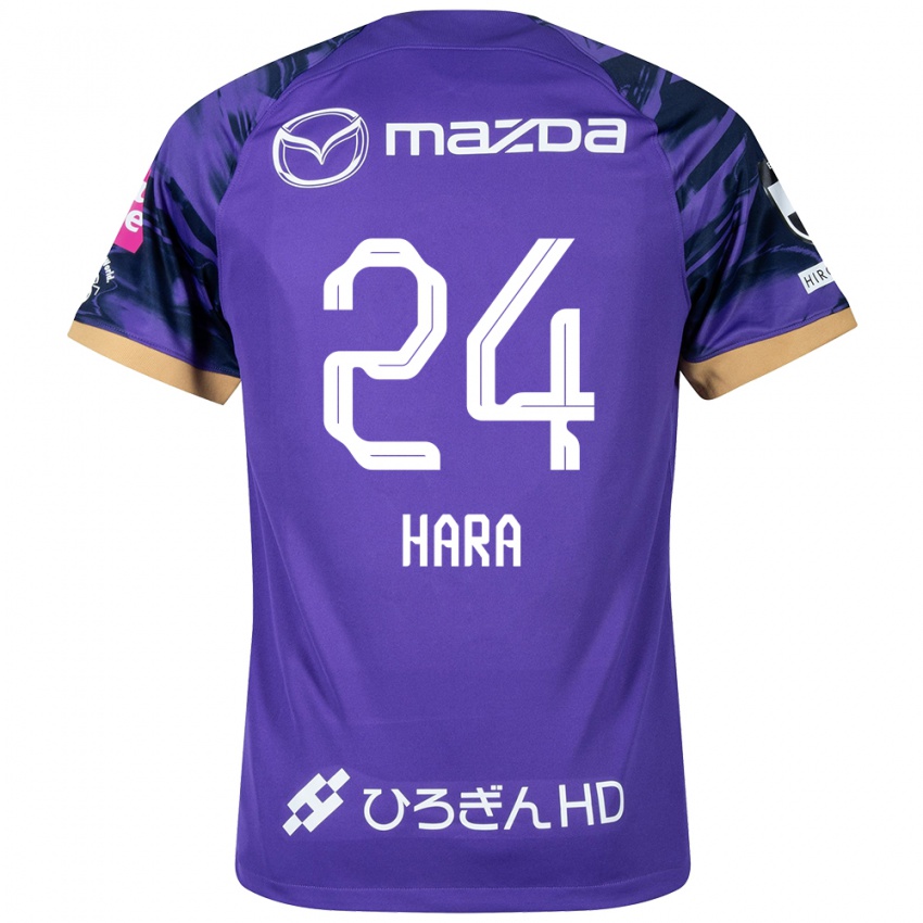 Férfi Minato Hara #24 Lila Fehér Hazai Jersey 2024/25 Mez Póló Ing