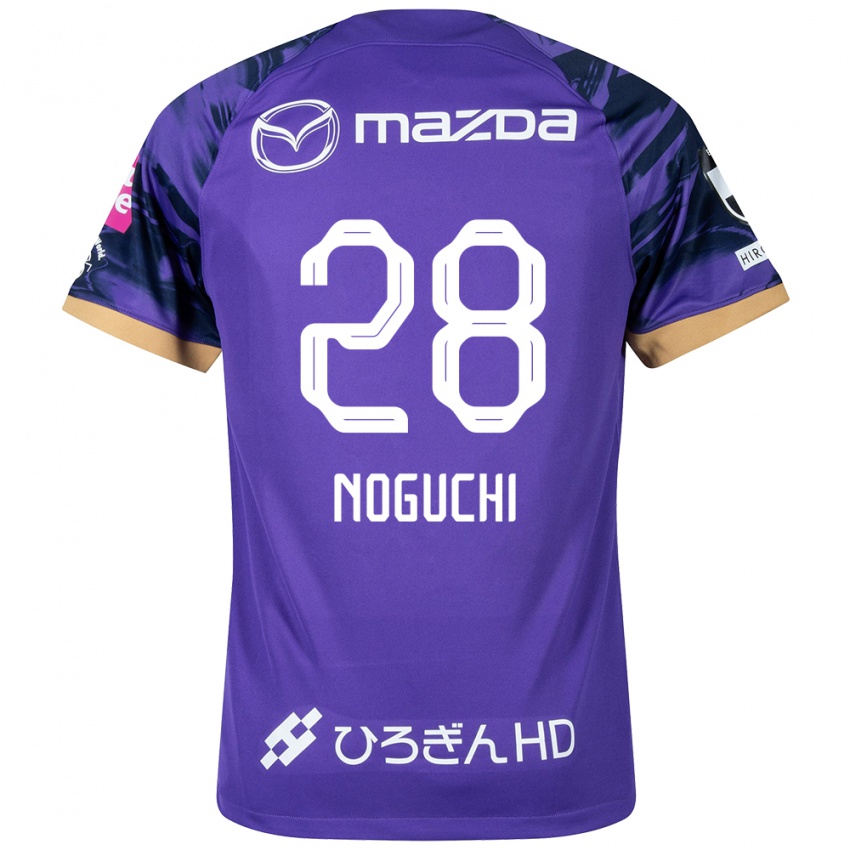 Férfi Rento Noguchi #28 Lila Fehér Hazai Jersey 2024/25 Mez Póló Ing