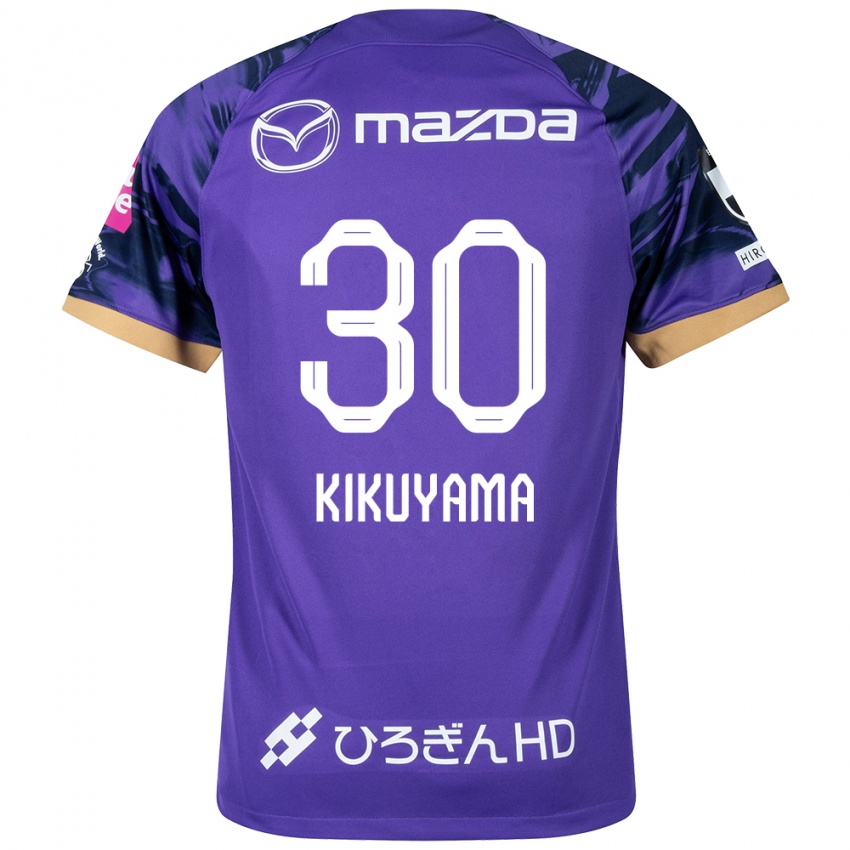 Férfi Rio Kikuyama #30 Lila Fehér Hazai Jersey 2024/25 Mez Póló Ing