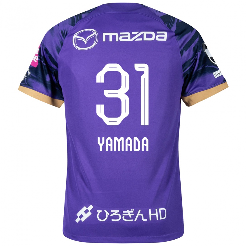 Férfi Manato Yamada #31 Lila Fehér Hazai Jersey 2024/25 Mez Póló Ing