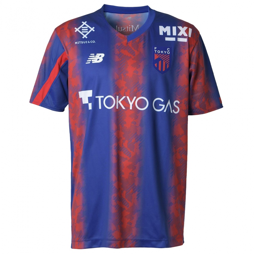 Férfi Shuto Nagano #53 Kék Piros Hazai Jersey 2024/25 Mez Póló Ing