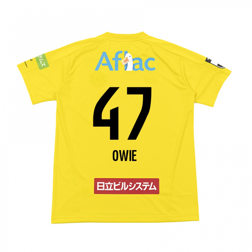 Férfi William Owie #47 Sárga Fekete Hazai Jersey 2024/25 Mez Póló Ing