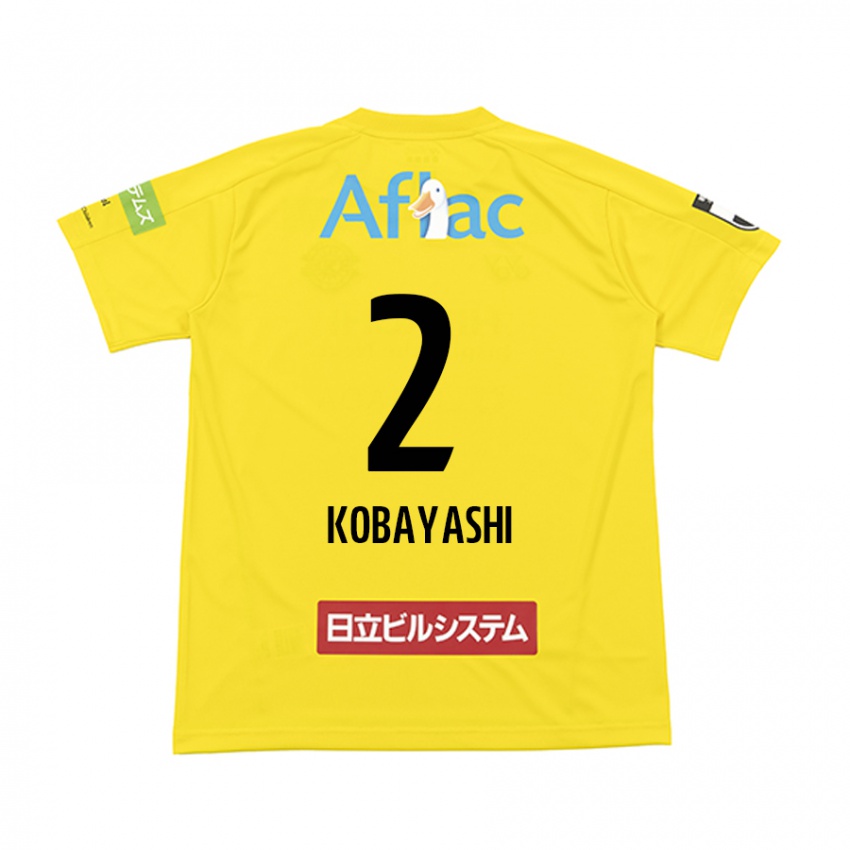 Férfi Kensei Kobayashi #2 Sárga Fekete Hazai Jersey 2024/25 Mez Póló Ing