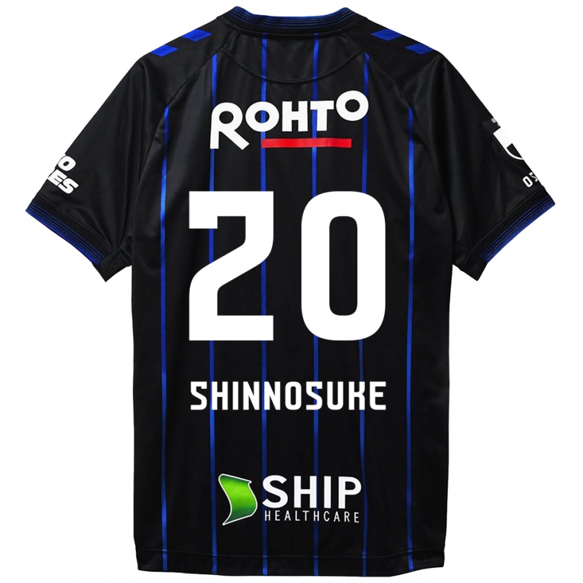 Férfi Shinnosuke Nakatani #20 Fekete Kék Hazai Jersey 2024/25 Mez Póló Ing