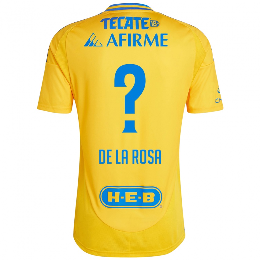 Férfi Luis De La Rosa #0 Arany Sárga Hazai Jersey 2024/25 Mez Póló Ing