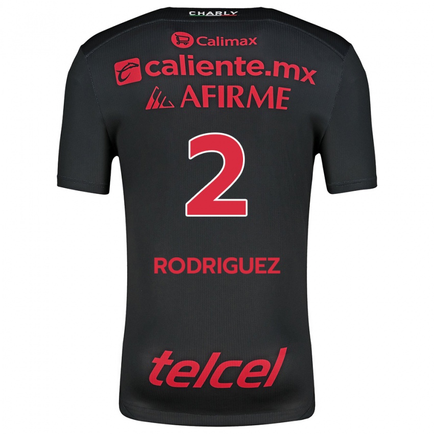 Férfi Antonio Rodríguez #2 Fekete Piros Hazai Jersey 2024/25 Mez Póló Ing