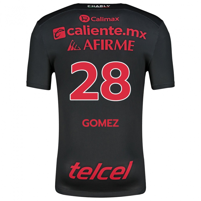 Férfi Alejandro Gómez #28 Fekete Piros Hazai Jersey 2024/25 Mez Póló Ing