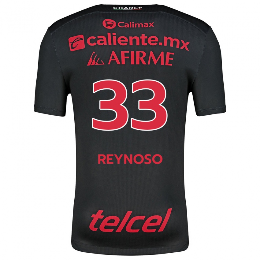 Férfi Emanuel Reynoso #33 Fekete Piros Hazai Jersey 2024/25 Mez Póló Ing