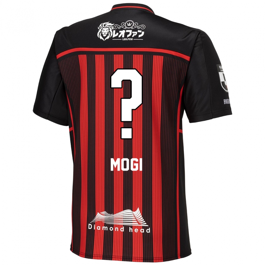 Férfi Katsuyuki Mogi #0 Piros Fekete Hazai Jersey 2024/25 Mez Póló Ing