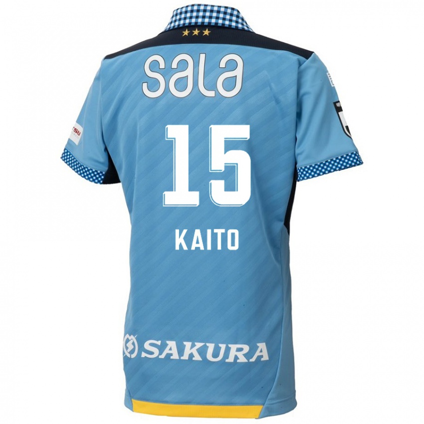 Férfi Kaito Suzuki #15 Kék Fekete Hazai Jersey 2024/25 Mez Póló Ing