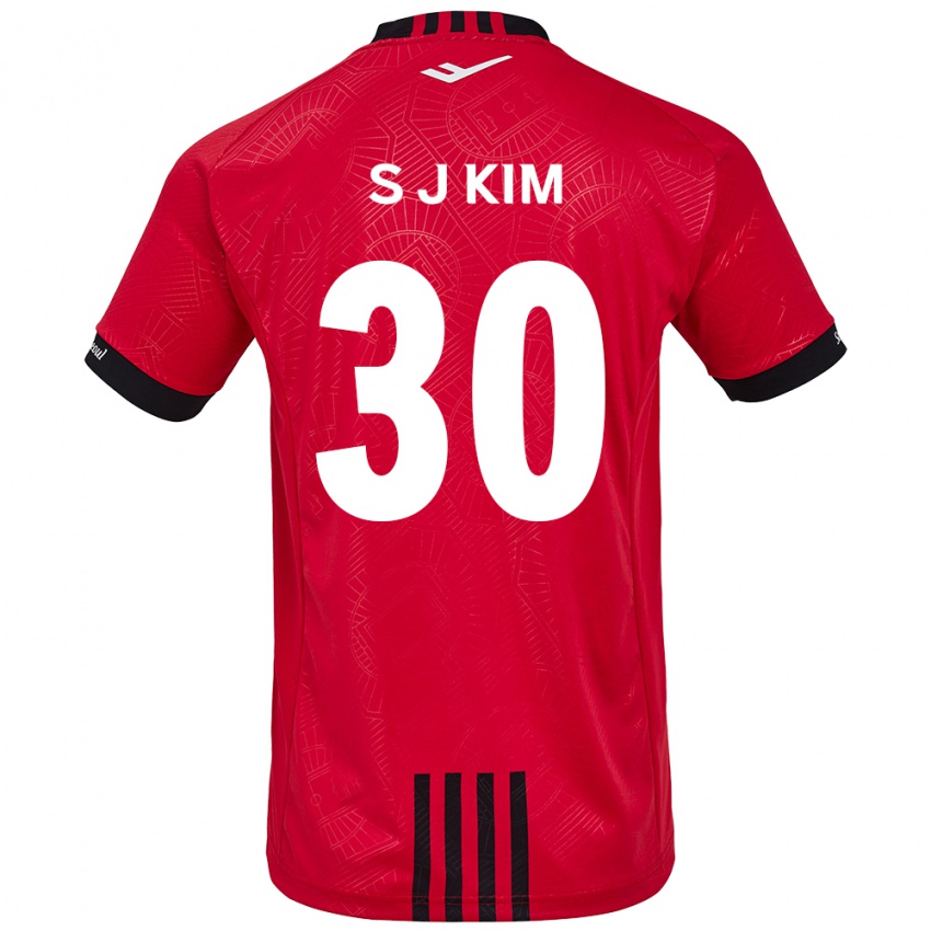 Férfi Ju-Sung Kim #30 Piros Fekete Hazai Jersey 2024/25 Mez Póló Ing