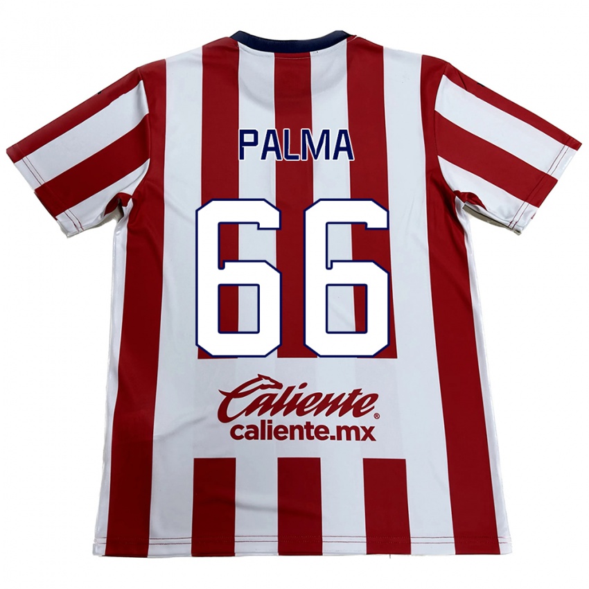 Férfi Arturo Palma #66 Piros Fehér Hazai Jersey 2024/25 Mez Póló Ing