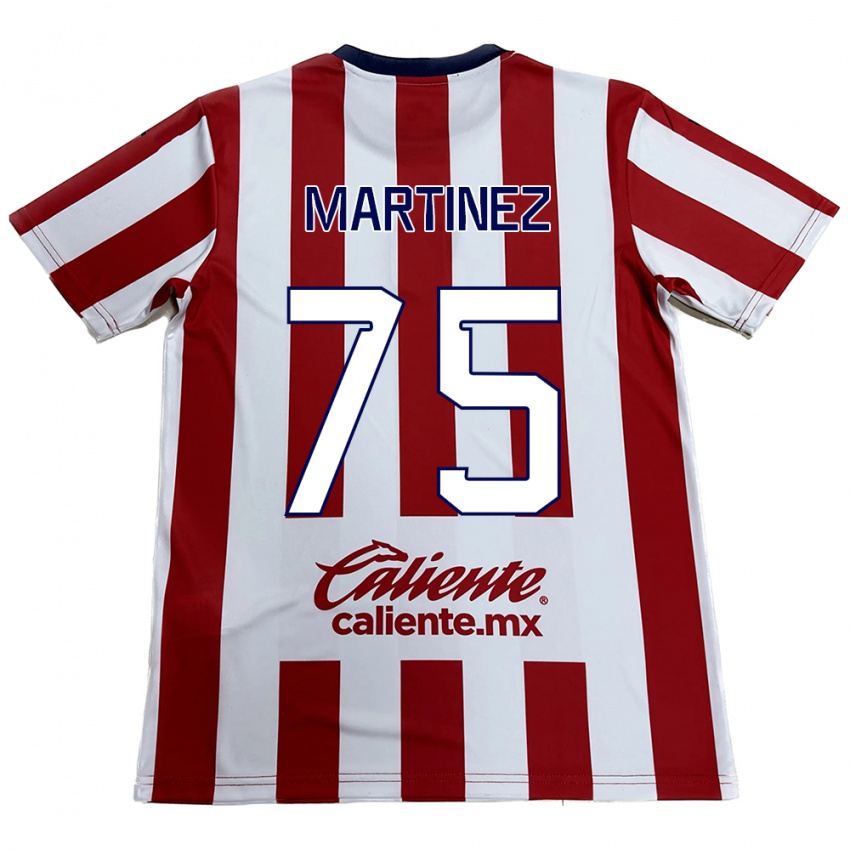 Férfi Isaac Martínez #75 Piros Fehér Hazai Jersey 2024/25 Mez Póló Ing