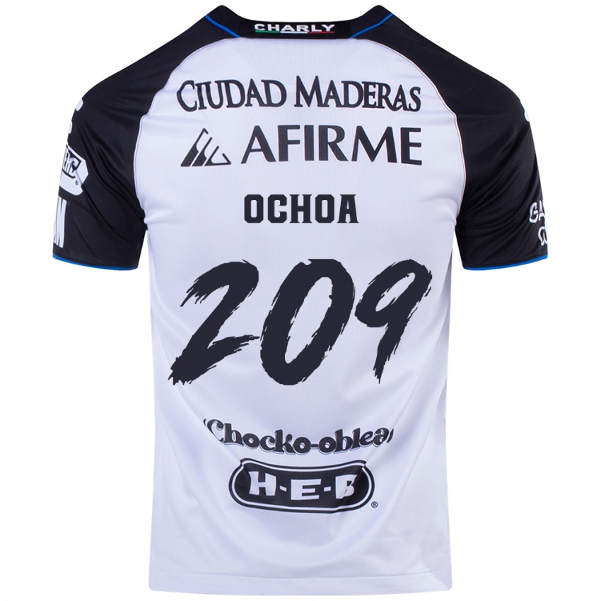 Férfi José Ochoa #209 Fekete Kék Hazai Jersey 2024/25 Mez Póló Ing