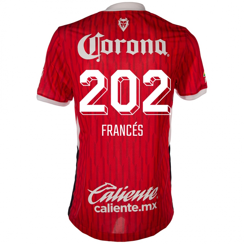 Férfi Lenin Francés #202 Piros Fehér Hazai Jersey 2024/25 Mez Póló Ing