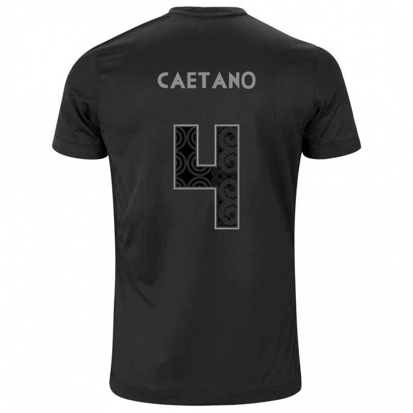 Férfi Caetano #4 Fekete Idegenbeli Jersey 2024/25 Mez Póló Ing