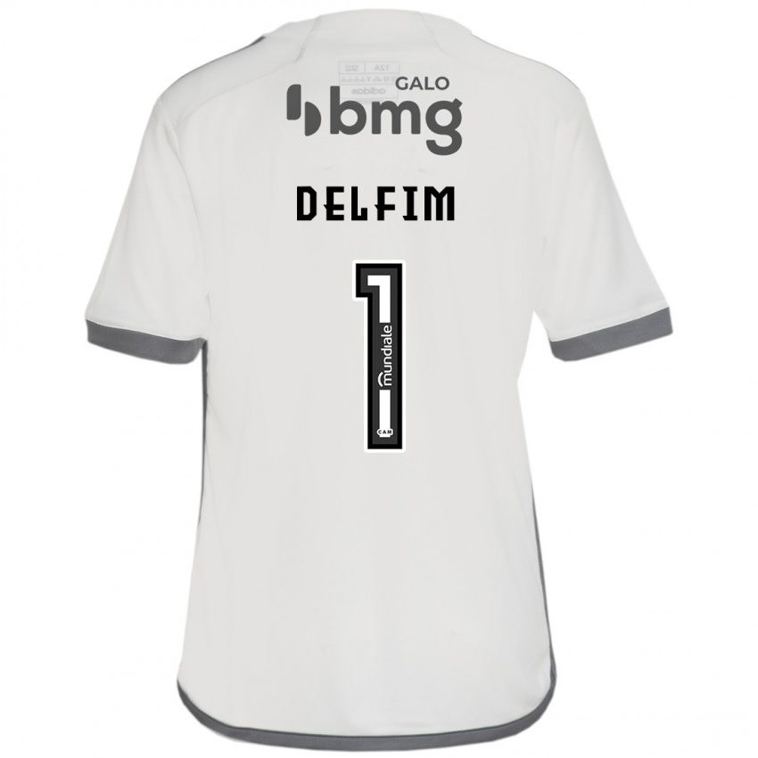 Férfi Gabriel Delfim #1 Törtfehér Idegenbeli Jersey 2024/25 Mez Póló Ing