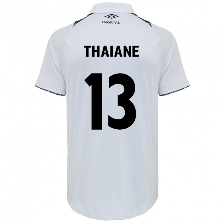 Férfi Thaiane #13 Fehér Kék Idegenbeli Jersey 2024/25 Mez Póló Ing