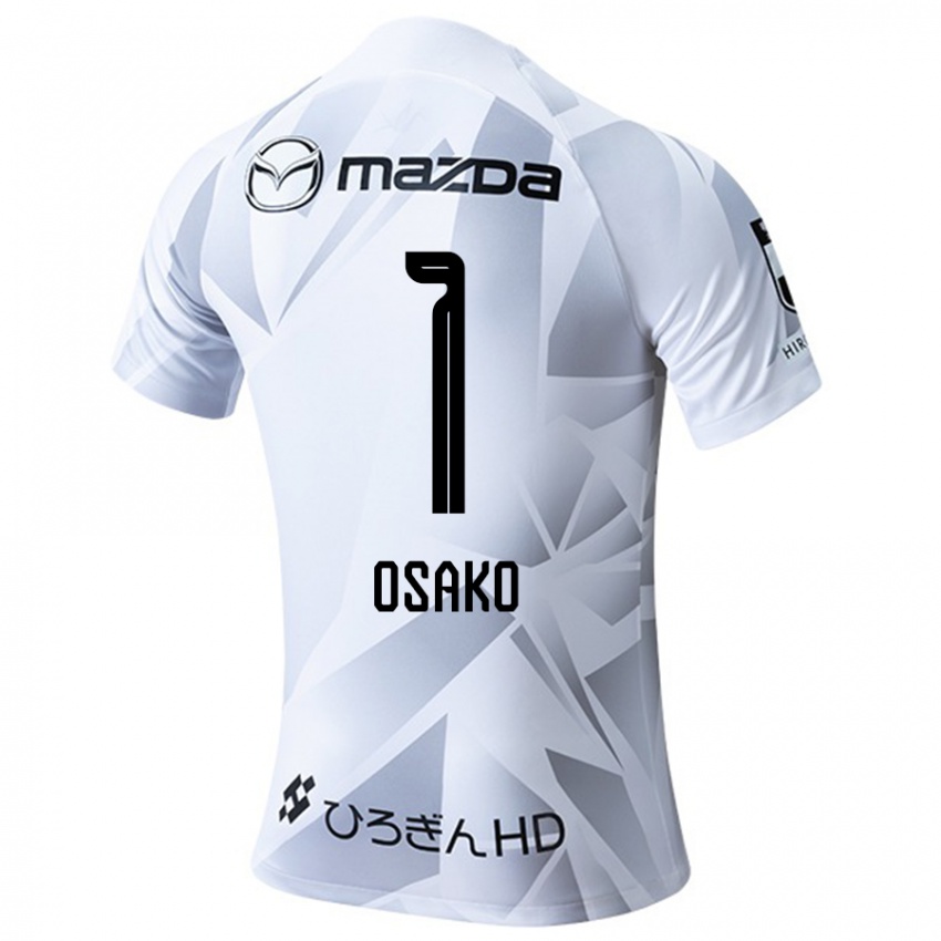 Férfi Keisuke Osako #1 Fehér Szürke Fekete Idegenbeli Jersey 2024/25 Mez Póló Ing