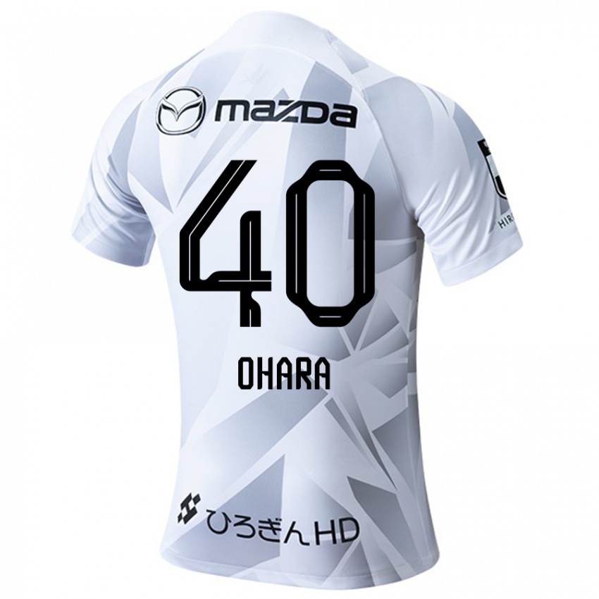 Férfi Motoki Ohara #40 Fehér Szürke Fekete Idegenbeli Jersey 2024/25 Mez Póló Ing