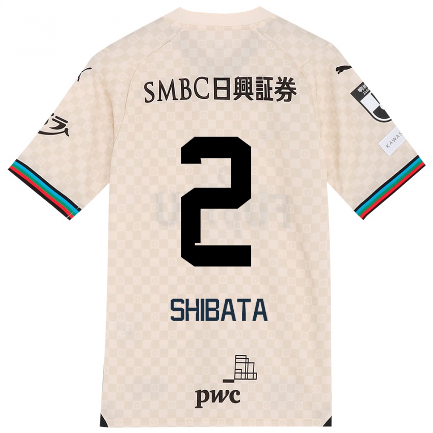 Férfi Shotaro Shibata #2 Fehér Szürke Idegenbeli Jersey 2024/25 Mez Póló Ing