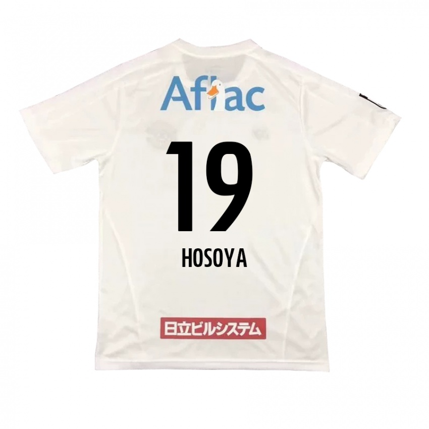 Férfi Mao Hosoya #19 Fehér Fekete Idegenbeli Jersey 2024/25 Mez Póló Ing