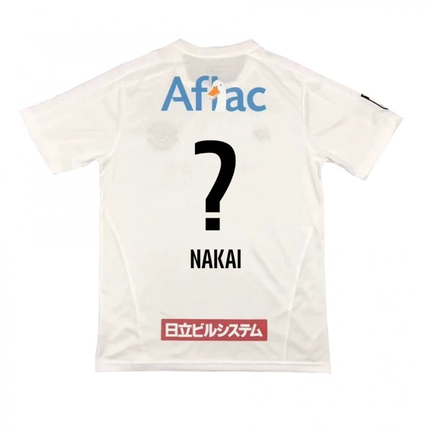 Férfi Yamato Nakai #0 Fehér Fekete Idegenbeli Jersey 2024/25 Mez Póló Ing