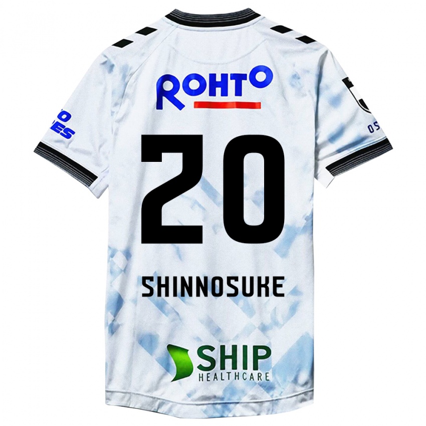 Férfi Shinnosuke Nakatani #20 Fehér Fekete Idegenbeli Jersey 2024/25 Mez Póló Ing