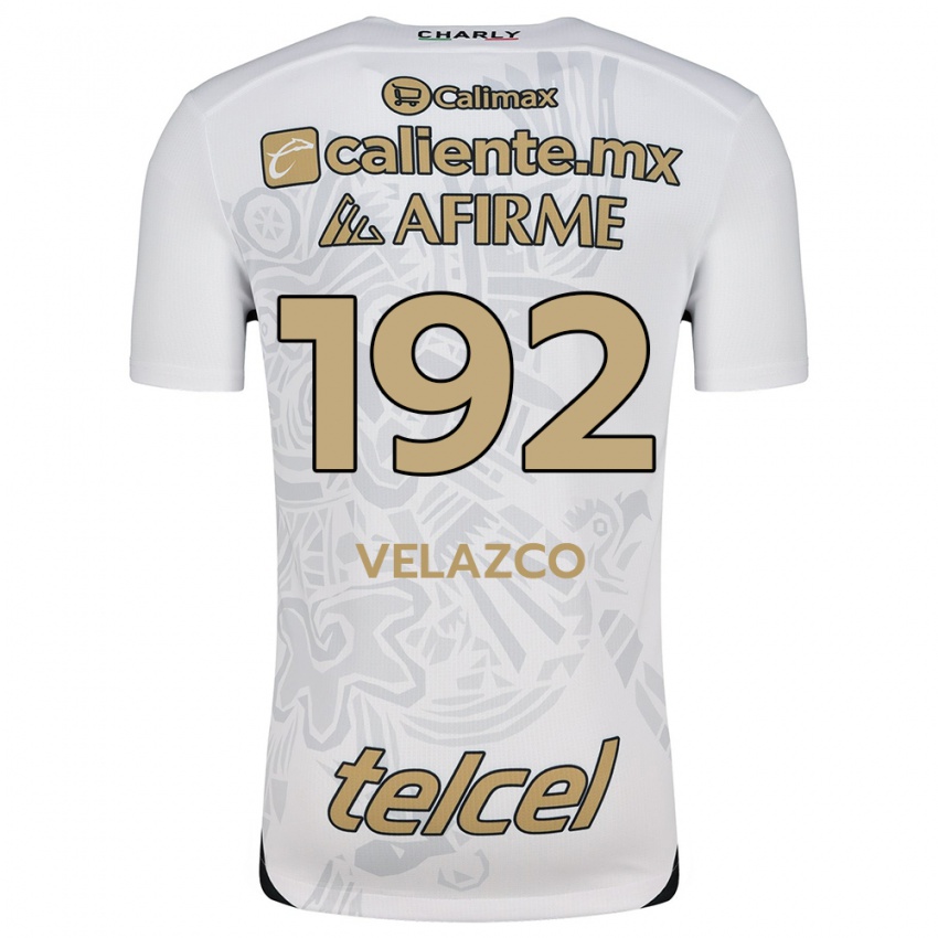 Férfi Emiliano Velazco #192 Fehér Fekete Idegenbeli Jersey 2024/25 Mez Póló Ing