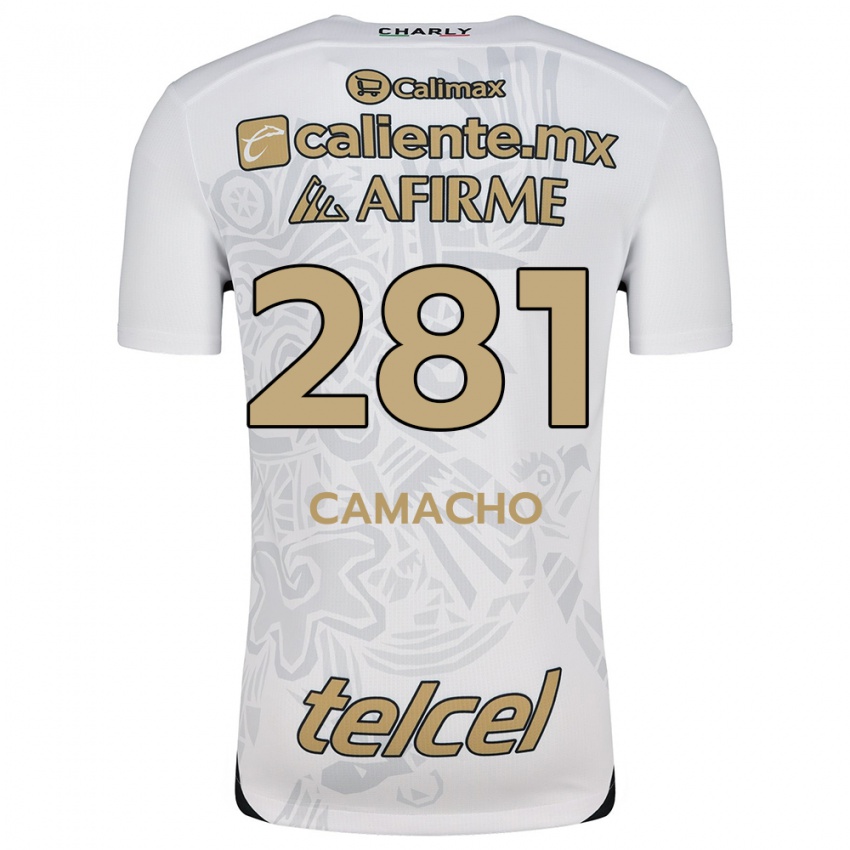 Férfi Javier Camacho #281 Fehér Fekete Idegenbeli Jersey 2024/25 Mez Póló Ing