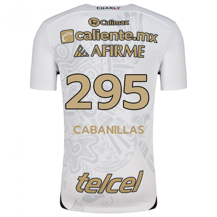 Férfi Osvaldo Cabanillas #295 Fehér Fekete Idegenbeli Jersey 2024/25 Mez Póló Ing