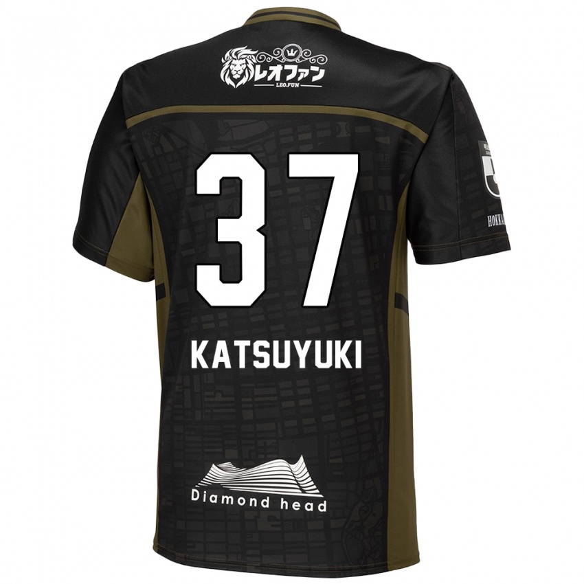 Férfi Katsuyuki Tanaka #37 Fekete Zöld Idegenbeli Jersey 2024/25 Mez Póló Ing