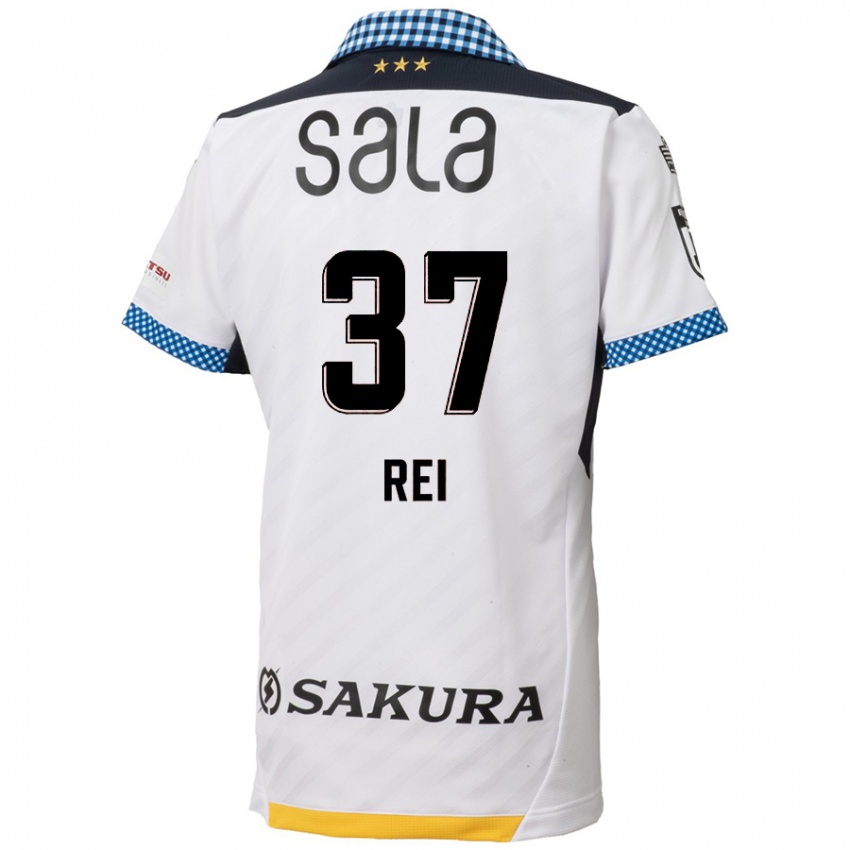 Férfi Rei Hirakawa #37 Fehér Fekete Idegenbeli Jersey 2024/25 Mez Póló Ing