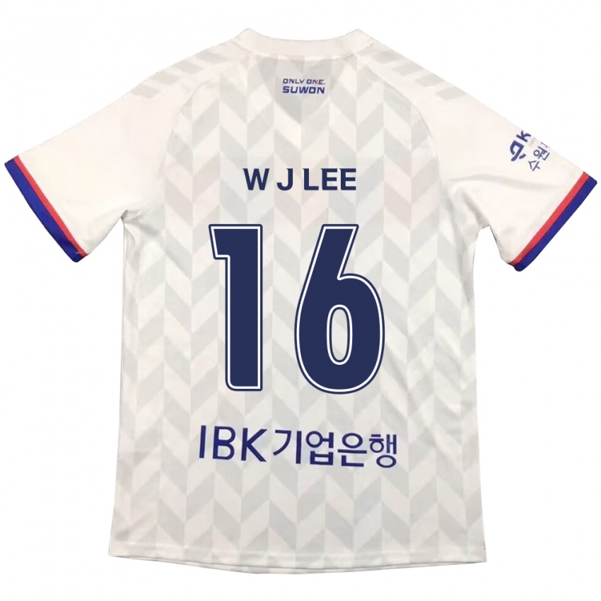 Férfi Jae-Won Lee #16 Fehér Kék Idegenbeli Jersey 2024/25 Mez Póló Ing