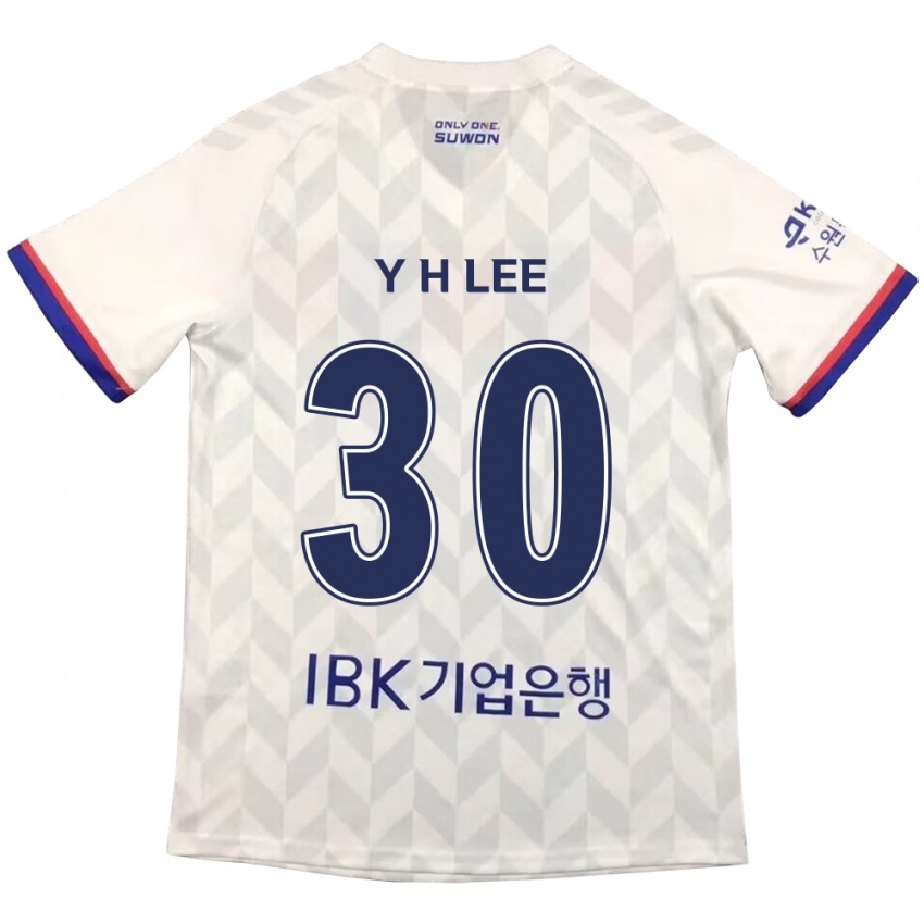 Férfi Hyeon-Yong Lee #30 Fehér Kék Idegenbeli Jersey 2024/25 Mez Póló Ing