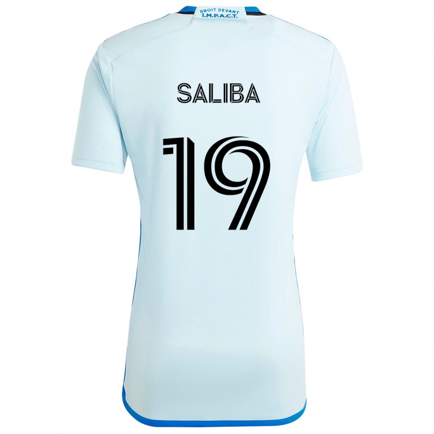 Férfi Nathan-Dylan Saliba #19 Jégkék Idegenbeli Jersey 2024/25 Mez Póló Ing