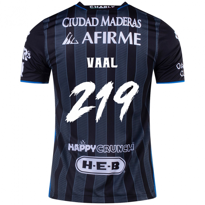 Férfi Jonathan Vaal #219 Fehér Fekete Idegenbeli Jersey 2024/25 Mez Póló Ing