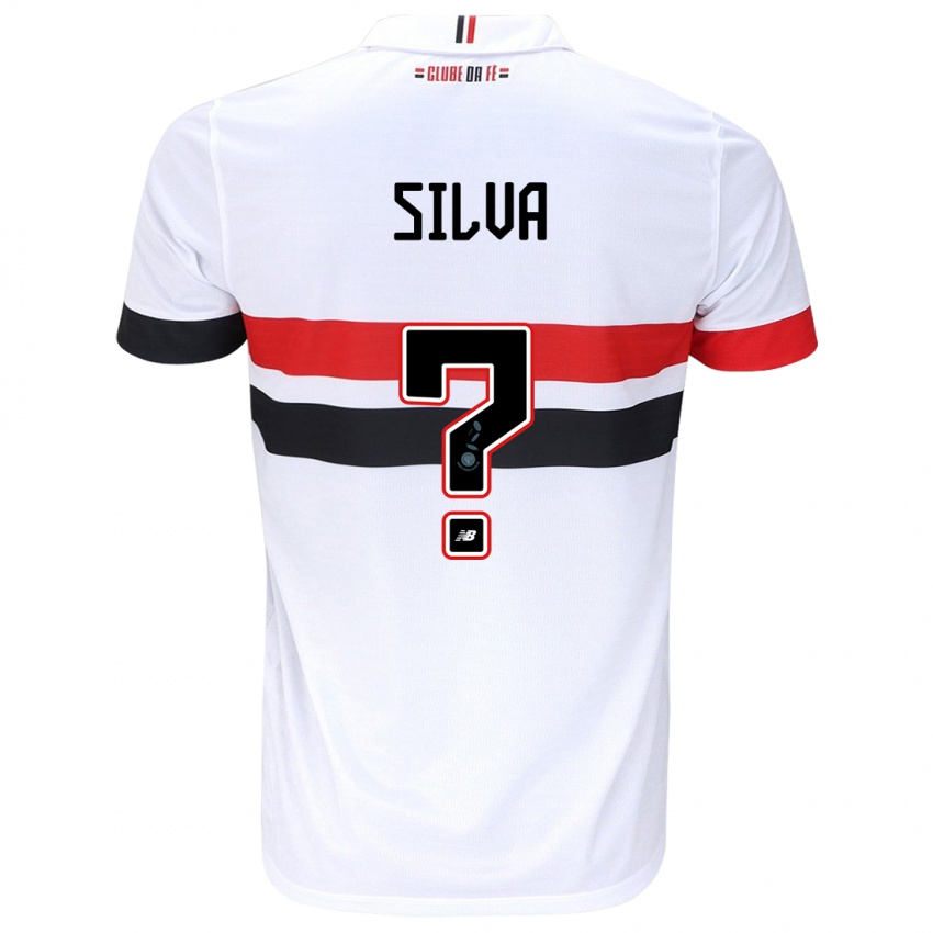 Női Mateus Silva #0 Fehér Piros Fekete Hazai Jersey 2024/25 Mez Póló Ing