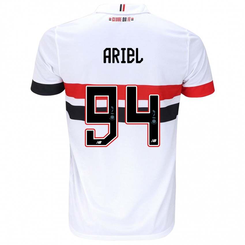 Női Ariel #94 Fehér Piros Fekete Hazai Jersey 2024/25 Mez Póló Ing