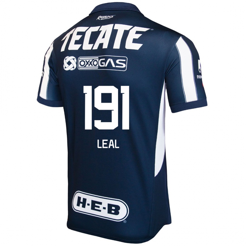 Női Jesús Leal #191 Kék Piros Fehér Hazai Jersey 2024/25 Mez Póló Ing