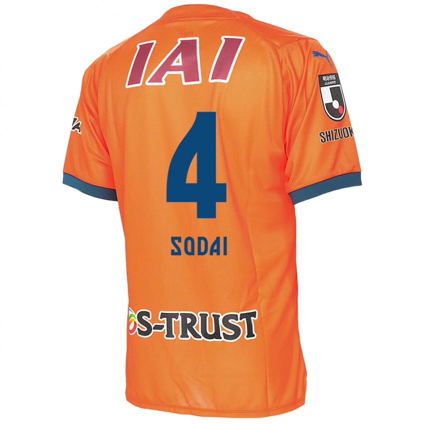 Női Sodai Hasukawa #4 Orange Blue Hazai Jersey 2024/25 Mez Póló Ing