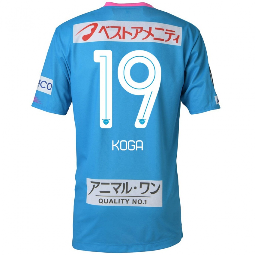 Női Ryoma Koga #19 Kék Rózsaszín Hazai Jersey 2024/25 Mez Póló Ing